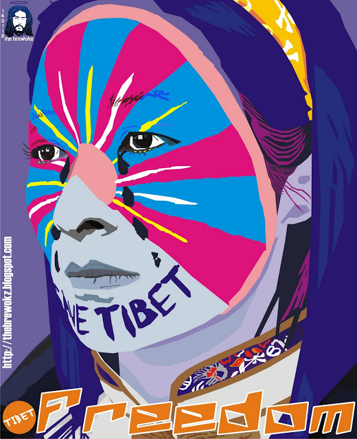 Tibetan Demonstrant_Save Tibet