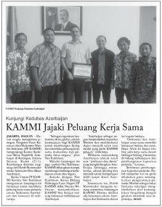 KAMMI Kunjungi Azerbaijan - Haluan 23 Januari 2016